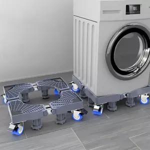 [싸더라] 이동식 가전제품 받침대 세탁기 냉장고 에어컨 다용도 스탠드 바퀴형