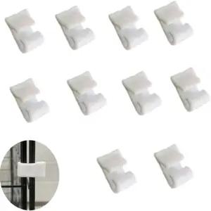 UtySty 20팩 와이어 케이지 클립 고양이 도어 래치 버클 잠금 스냅이 분리형 커넥터 클램프에 장착되어 DIY