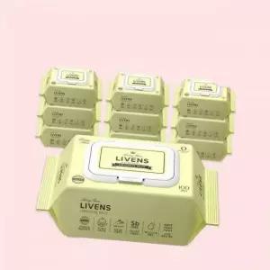 리벤스 오리지널 플러스 도톰한 저자극 아기물티슈 엠보싱 캡형 100매10팩 20팩 4312759