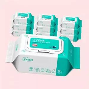 리벤스 소프트 클린 화장실 비데티슈 캡형 80매10팩 4309206