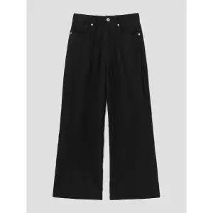 [에잇세컨즈] 주름 RN 와이드 팬츠  블랙 (356421CM85)