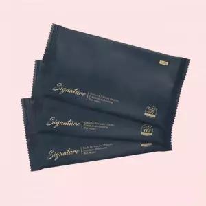 네츄럴오가닉 100gsm 시그니처 프리미엄 엠보싱 식품접객 업소용물티슈 500매 4309100