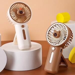 풍력이 많은 미니 선풍기 휴대용 카피발라 3단 USB 충전 여름 풍속 냉각