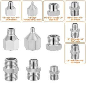 레귤레이터 릴리스 에어 브러시 피팅 키트 어댑터 압축기 커넥터 액세서리 호스