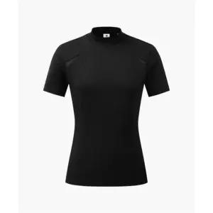데상트 GOLF 아크먼트(ACMT) 여성 모크넥 슬릿 티셔츠 DR22WFTS45 DR22WFTS45_BLKG 436062
