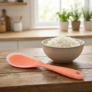 2개입 실리콘제 주걱 그린 내열 경량 견고함 가정용 주방 도구 야외 요리에도 사용 가능 밥 담기에 조리