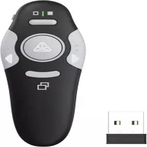 QUI 2팩 무선 프레젠테이션 파워포인트 클리커 구글 슬라이드 키노트 맥 윈도우용 RF 2.4GHz USB