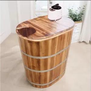 히노끼 탕 펜션 편백 삼나무 스파 습식 사우나 나무