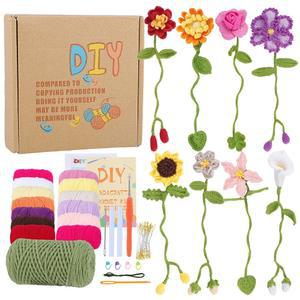 WSICSE 8개 뜨개질 영어 설명서가 키트 크로셰 어머니의 북마크 포함된 수제 북마크