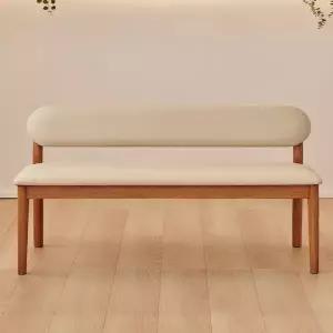 동서가구 로라 PU 원목 식탁 벤치 3인 벤치 DF927583