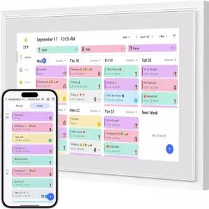 디지털 캘린더 10.1인치 스마트 전자 패밀리 플래너 IPS HD 터치스크린 홈 인터랙티브 WiFi 앱 제어 AI