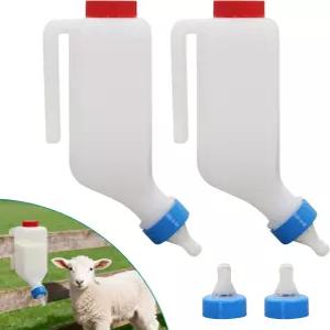 800ml 양 젖병 2팩 염소 거꾸로 매달기 저울 재사용 가능한 개 고양이 자돈용