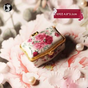 죽염통 소형 보관 슬리브 알약 케이스 타원 약통 일반 가방 럭셔리 얼음통 핑크 여행용