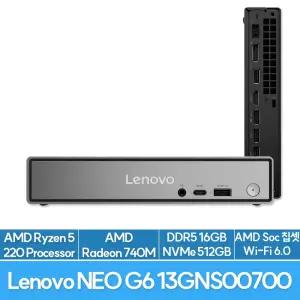 레노버 씽크센터 neo 55q Gen 6 13GNS00700 AMD R5 220 16G 512G 고성능 업무용 미니PC EU