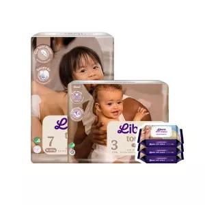 리베로기저귀 터치 밴드형 단계별 3팩+리베로 물티슈 3팩