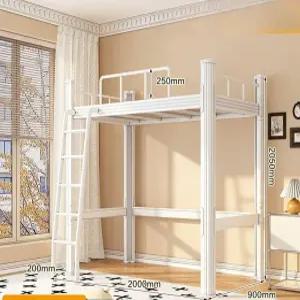 2층 벙커침대 철제 퀸사이즈 수납 학생 원룸 침실 벙커형 낮은 다단 메탈