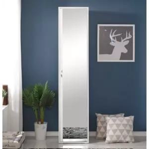 모던 옷방 전신거울형 5단 수납장(40cm) 옷장 행거 키큰장 옷수납장 보관함