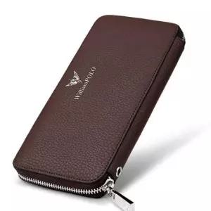 20대지갑 정장 남성 가죽 클러치 캐주얼 장지갑 브라운 지갑