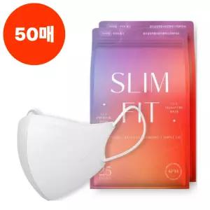 CLA 마스크 화이트 50매 소형 슬림핏 새부리 KF94