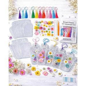 말린 북마크 압착 시트 북마 DIY 개인화된 독특하고 키트 스티커 술잔 투명 핀셋 병뚜껑