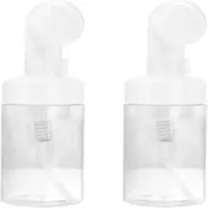 투명한 빈 플라스틱 폼 디스펜서 병 리필 가능한 거품병 비누 펌프 젤 헤드 워시 브러시 화장품 용기 200ml