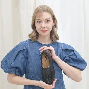 [올리] 소가죽 애니 펀칭 컴포트슈즈 5cm