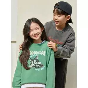 [롯데백화점]탑텐키즈 MKG1TR3201 공용) 테리 가먼트 다잉 스웨트셔츠