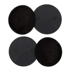 전연령 게이트 구루 작은 벽 보호대 4팩 - 블랙 압력 장착 펫 세이프티 샤워 커튼봉 등으로부터 컵 패드