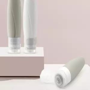 화장품보관함 여행필수템 투명파우치1개+ 공병4개 샴푸 린스 세트
