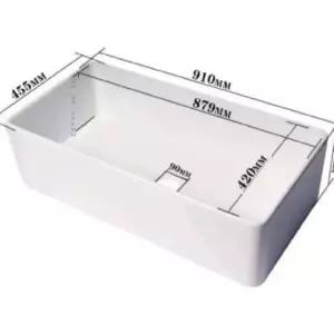 세라믹 사각 세라믹싱크볼 플랫 도기 싱크볼 씽크대 도자기