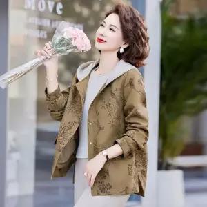 캐주얼 가을 트렌치코트 가을옷 후드 점퍼 여자야구점퍼 ible3