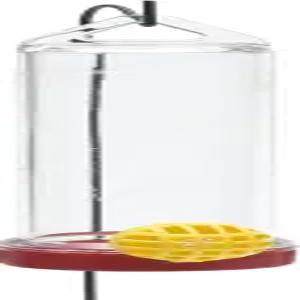 매달린 막대가 있는 퍼키펫 화분 상자 플라스틱 벌새 모이통 3 Fl Oz 용량 - 야외용 215P