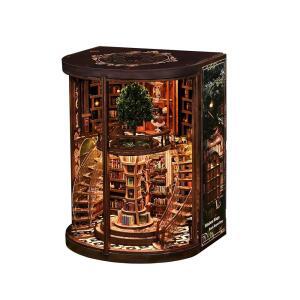 오브제젬 누크 3D 키트 퍼즐 링스 있는 LED 북엔드 DI 조명이 위즈덤 나무 아카이브