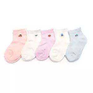 미쯔망커즈 5켤레 국산 아동 발목 양말 세트 유아 아기 여아 어린이 키즈 초등 학생 주니어