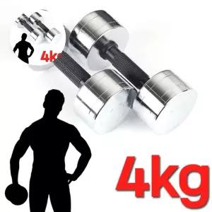 뛰어난 모든A 그립감이 크롬도금 아령 4kg 한국산