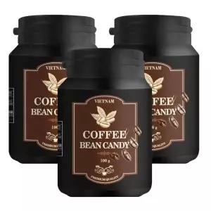베트남 다이롱 씹어먹는 커피 모양 콩 캔디 100g x3개