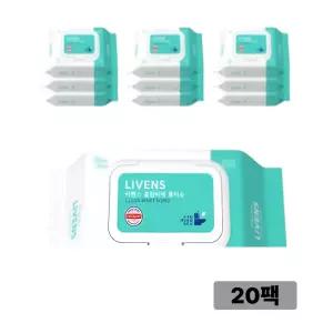리벤스 소프트 클린 화장실 비데티슈 캡형 80매x20팩