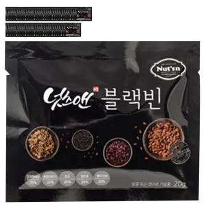 넛츠앤 블랙빈 간편 간식 견과류 검은콩 20g 60개