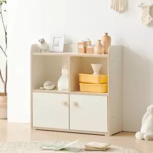 공부방 꾸미기 유아가구 2단 2도어 책장 수납장 800 도서환경 학원 책정리 아기교구장