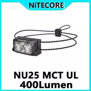 헤드랜턴 낚시산 NITECORE NU25mCT UL USB-C 충전식 헤드램프 400루멘 132미터 투광 범위 빛 백색광 적색광