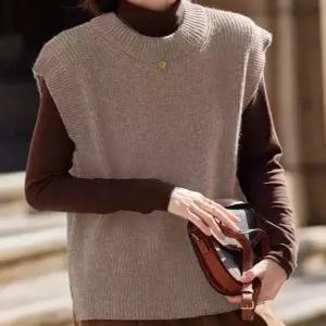 [드레스허그]컴포트 사이드 슬릿 니트 베스트