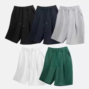 [모스트젠틀맨][GTM] BR핀턱이중지버뮤다밴딩쇼츠 남자 와이드 버뮤다 팬츠 반바지