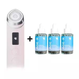 메디큐브 에이지알 부스터 프로 핑크 + 앰플 3개 / 비엔에스