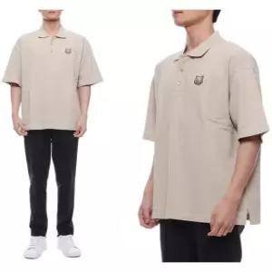 [메종키츠네]25SS 남성 볼드 폭스헤드 패치 폴로 반팔티셔츠 (MM00202KJ7010 0119 25S