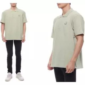 [메종키츠네]남성 볼드 폭스헤드 패치 폴로 반팔티셔츠 (MM00210KJ7010 P129 24F)