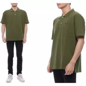 [메종키츠네]남성 볼드 폭스헤드 패치 폴로 반팔티셔츠 (MM00210KJ7010 P384 24F)