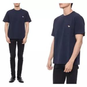 [메종키츠네]22FW 남성 프로필 폭스 반팔티셔츠 (GM00116KJ0008_P480_22F)