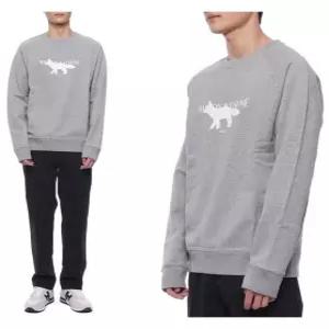 [메종키츠네]22FW 남성 폭스 스탬프 맨투맨 (JM00307KM0001_H150_22F)