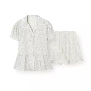 ORCITE 여성 H019 파페티 반소매 파자마 세트 125414