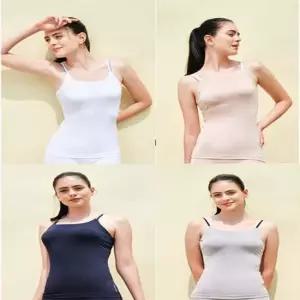 여자 스포츠 끈나시 브라탑 캡내장 4종세트 95M